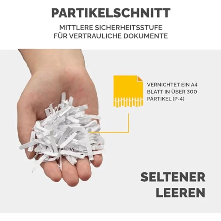 Fellowes Auto-Feed 150C Partikelschnitt Aktenvernichter (P-4), 150 ...