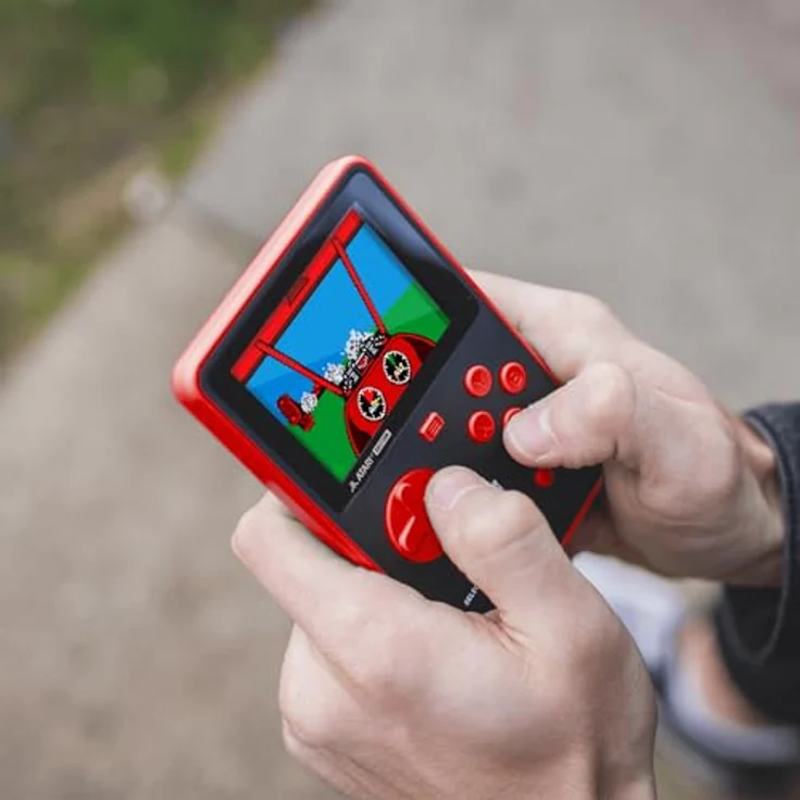BLAZE EVERCADE ATARI SUPER POCKET, Handheld-Konsole mit 50 vorinstallierten Atari Arcade-Klassikern, rotes Gehäuse, Evercade-kompatibel, 4+ Stunden Akkulaufzeit – Bild 5