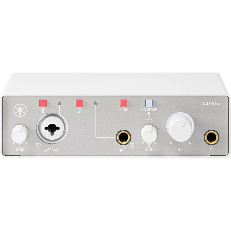 Yamaha Audio Interface UR12MK3 Weiss (USB), Audio Interface, Grau, Weiss