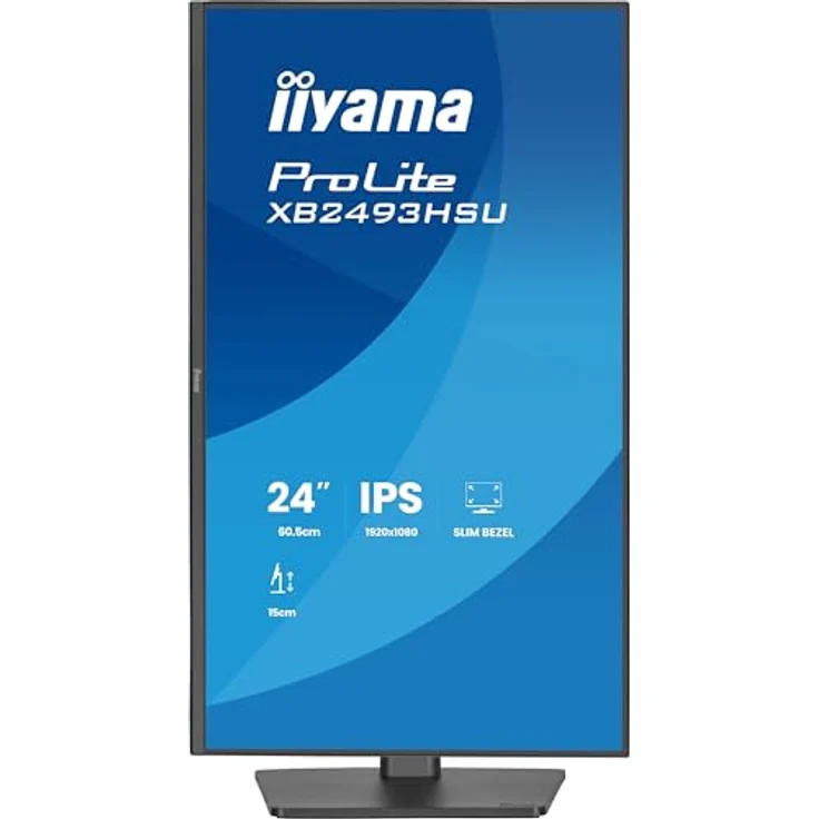 iiyama Prolite XB2493HSU-B1, 23,8 Zoll Full-HD IPS-LED-Monitor, 120Hz, höhenverstellbar, Pivot, schwarz – Bild 4