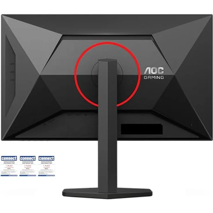 AOC Q27G4SRU 27 Zoll WQHD Monitor, 320Hz Fast IPS Panel, 1ms GtG, HDR400, FreeSync Premium, G-Sync Comp., Höhenverstellung, Lautsprecher, Schwarz/Rot – Bild 3
