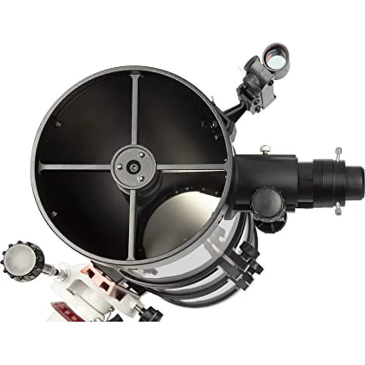 Omegon Teleskop Advanced 130/650 EQ-320, Einsteigerteleskop mit parabolischem Hauptspiegel und stabilem Stativ, LED-Sucher, inklusive zwei Okularen – Bild 5