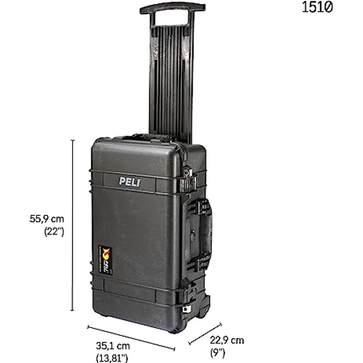 Peli 1510 Carry On Koffer Schwarz – Bild 9