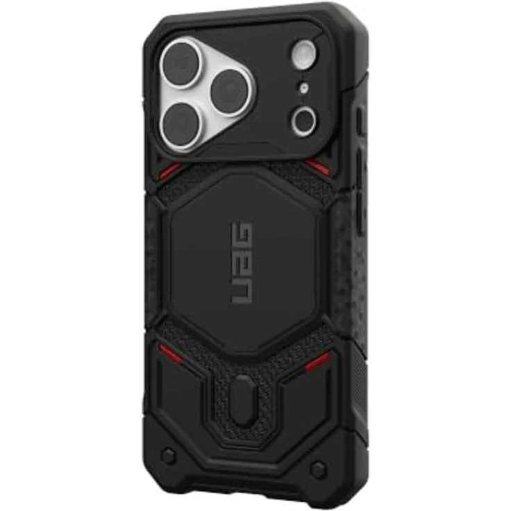 UAG Monarch Pro MagSafe, Schutzhülle aus DuPont™ Kevlar® für iPhone 18 Pro/17 Pro, rutschfest, fallfest bis 7.6 m, kevlar black – Bild 5