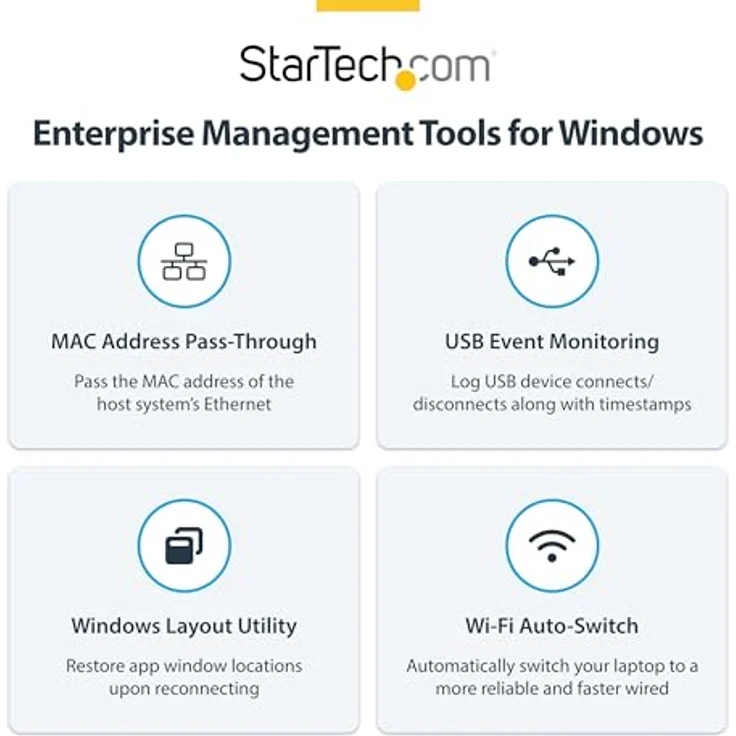 StarTech.com USB-C Dock 2x HDMI 4K60, Laptop-Dockingstation mit 1GbE und 100W PD – Bild 8
