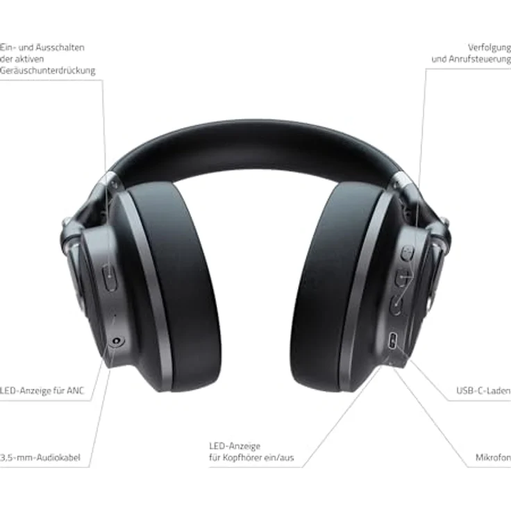 LAMAX HighComfort ANC Bluetooth-Kopfhörer mit aptX HD-Technologie und 50 Stunden Akkulaufzeit – Bild 4