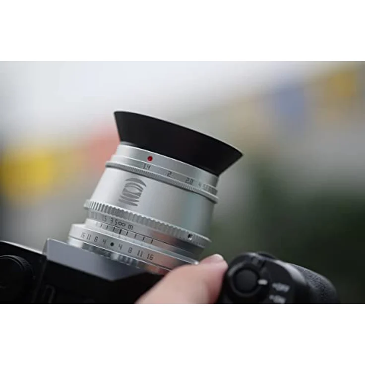 TT Artisan 35mm F1.4 APS-C Weitwinkelobjektiv für Fuji X Mount, manuelle Fokussierung, silber, mit Multi-MC-Coating – Bild 5