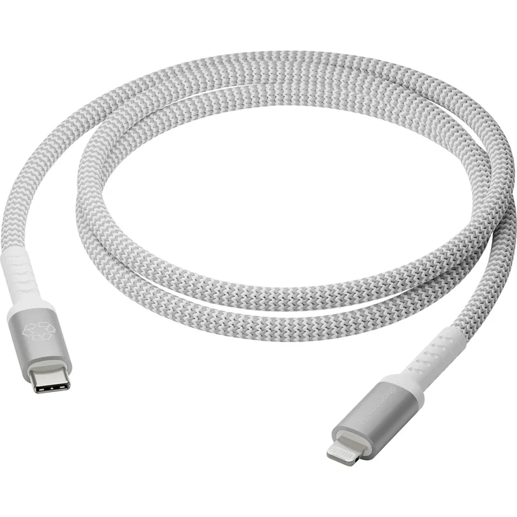 dbramante1928 re-charge - USB-C zu Lightning Kabel, 1,2 m, MFI zertifiziert, 100 % recycelter Kunststoff, schnell Laden und Synchronisieren