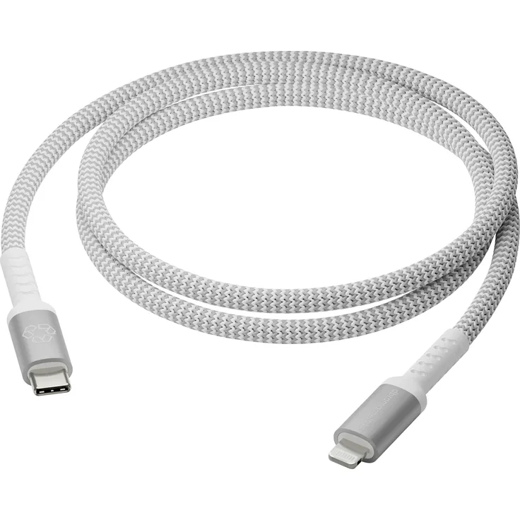 dbramante1928 re-charge - USB-C zu Lightning Kabel, 1,2 m, MFI zertifiziert, 100 % recycelter Kunststoff, schnell Laden und Synchronisieren