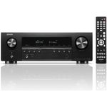 Denon AVC-S670H 5.2-Kanal AV-Receiver, Dolby Surround Sound, 6 HDMI Eingänge und 1 Ausgang, 8K HDMI, Bluetooth, WLAN, AirPlay 2, HEOS Multiroom, Alexa kompatibel, Schwarz