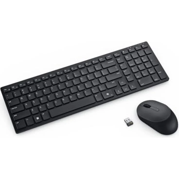 Dell Silent Keyboard and Mouse - KM555, Leises Duo in schicker Schwarz-Optik – Bild 3