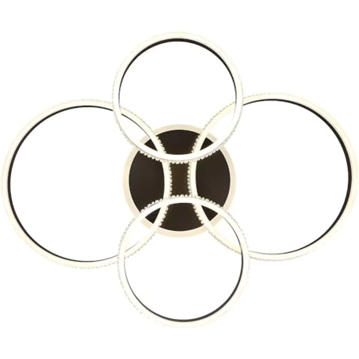 Globo Deckenleuchte Deckenlampe LED Fernbedienung Memory L 85 cm, Smarte Deckenbeleuchtung, Nachtlicht, Silber – Bild 3