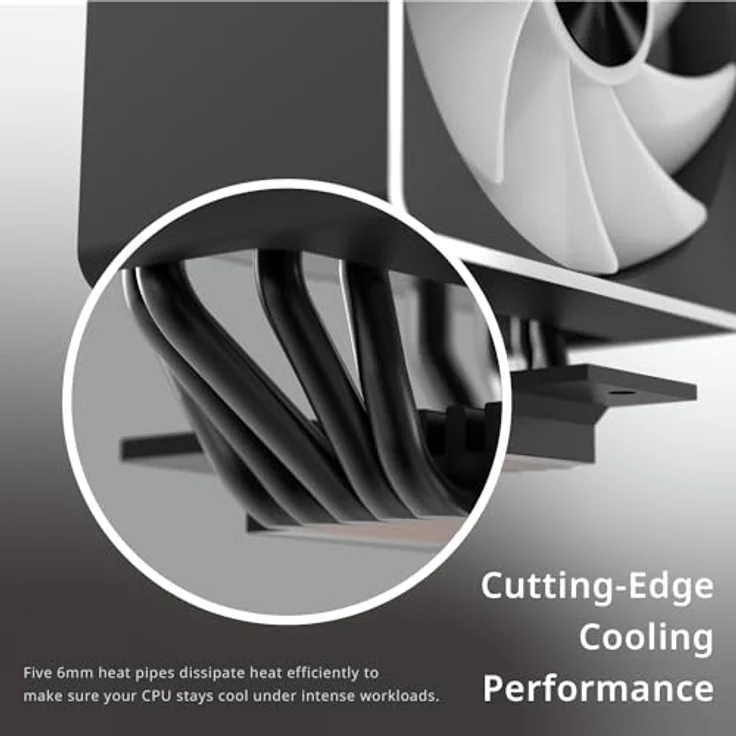 APNX AP1-V CPU-Kühler - 120mm, weiß – Bild 2