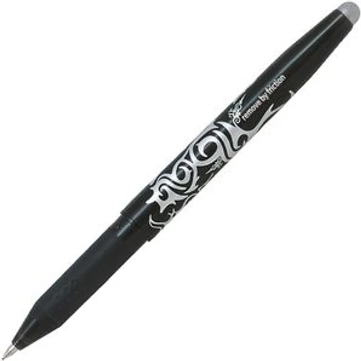 Pilot Tintenroller Frixion Ball 0.7, Gehäuse schwarz, 0.35mm, Schreibfarbe schwarz