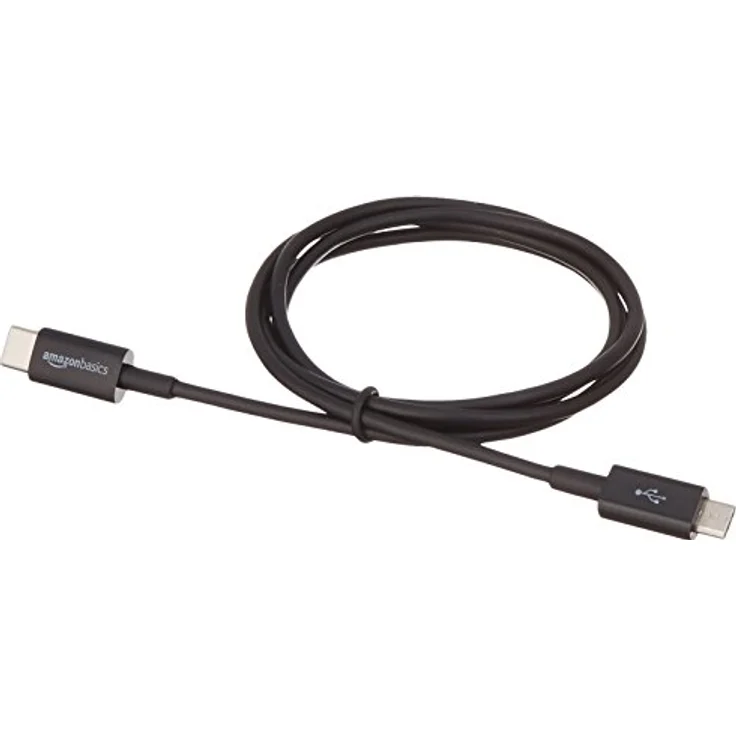 AmazonBasics - Verbindungskabel, USB Typ C auf Micro-USB Typ B, USB 2.0, 0,9 m, Schwarz – Bild 4