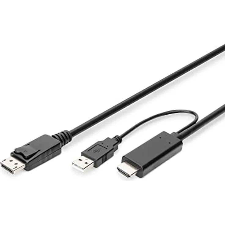 DIGITUS HDMI auf DP Adapterkabel, 2m, 4K@30Hz Externe Stromquelle USB - A - Preisvergleich