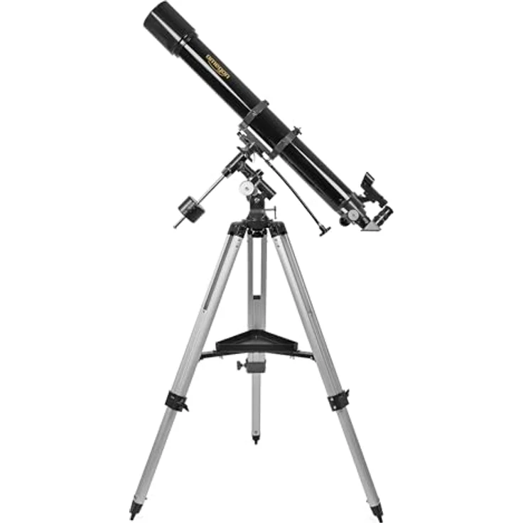 Omegon Teleskop AC 90/1000 EQ-2, Refraktor mit 90mm Objektivöffnung und stabiler parallaktischer Montierung – Bild 3