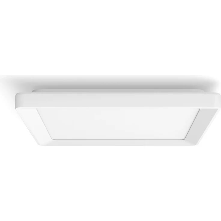 Philips Hue Tento White Panelleuchte, smarte Deckenbeleuchtung 29,5 cm x 29,5 cm x 3,7 cm, warmweißes Licht