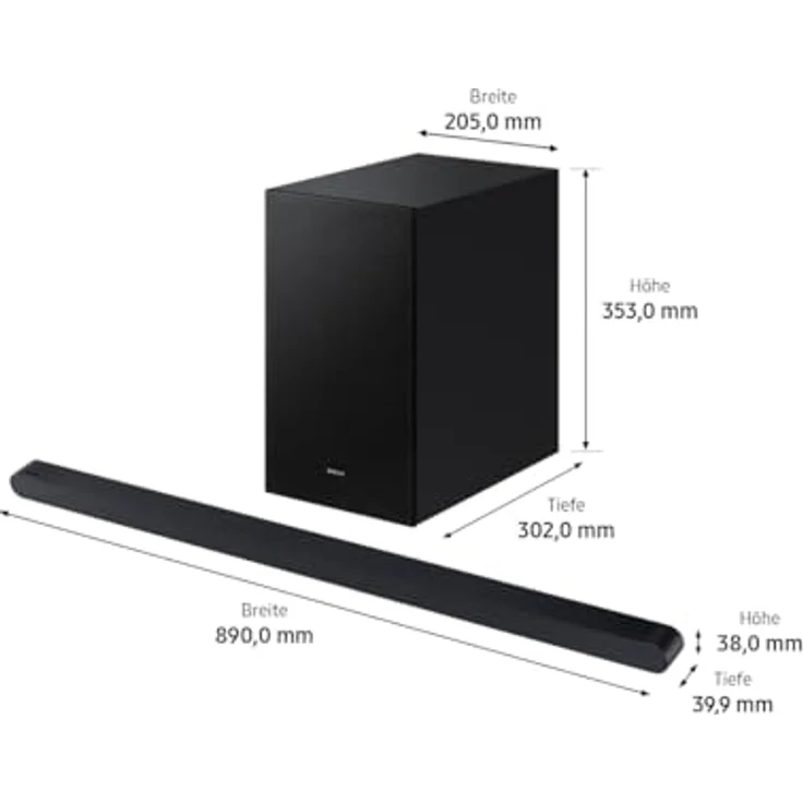 Samsung HW-S710GD 3.1-Kanal Ultra Slim Soundbar für TV-Geräte, Bluetooth-Lautsprecher mit ultraschlankem Design, Kabelloses Dolby Atmos / DTS:X, Q-Symphony [2024] – Bild 4