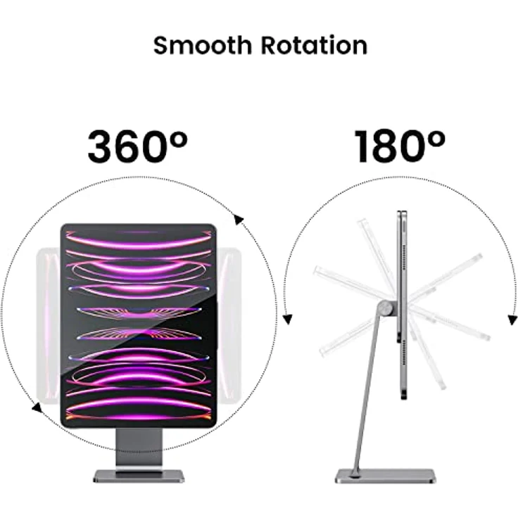 INVZI MagFree Ständer für iPad Pro, verstellbar, drehbar, schwebend, magnetisch, für Apple iPad Pro 12.9 3. / 4. / 5. Generation, iPad Pro 11 Zoll 1. / 2. / 3. / 4. Generation, iPad Air 4. /5. – Bild 5