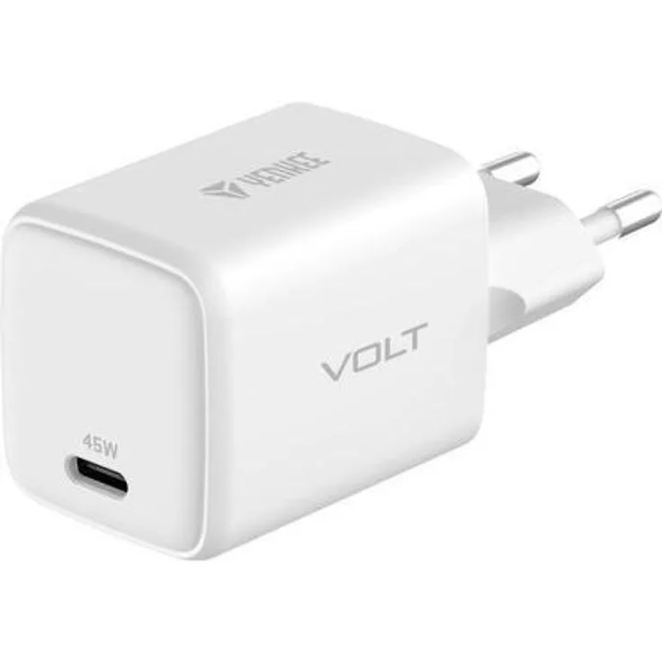 Yenkee YAC G45 VOLT, USB C Ladegerät 45W 3A Power Delivery 3.0, Weiss