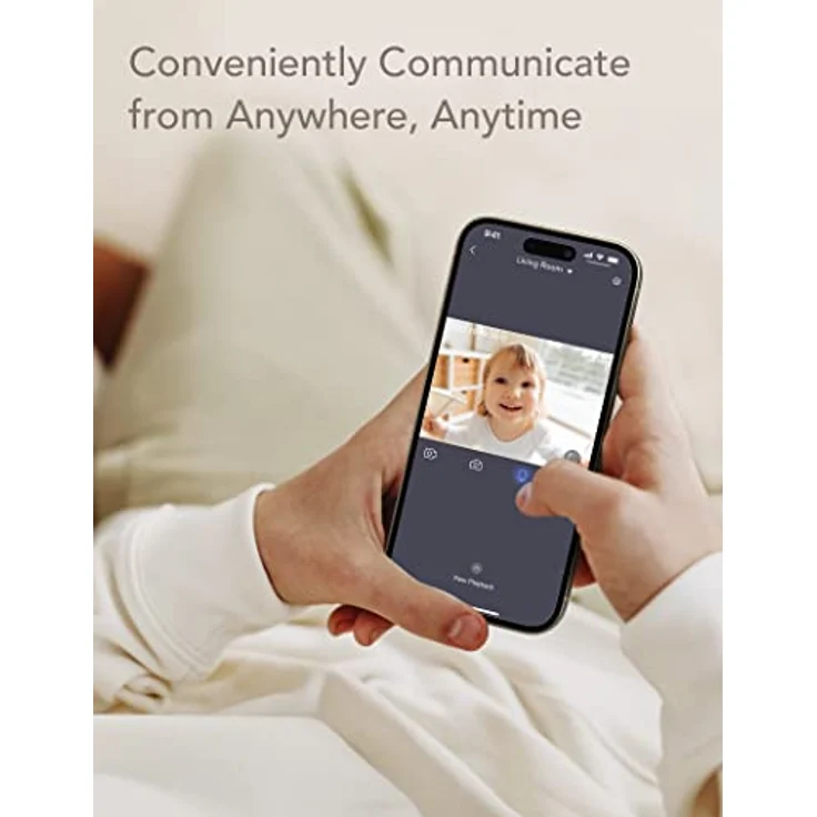 [Exklusiv bei Amazon] Nooie Babyphone mit Micro-SD-Karte, 1080P Nachtsicht, Bewegungs- und Geräuscherkennung, 2,4 G WLAN, Baby-Nanny-Überwachung älterer Menschen und Haustiere, funktioniert mit Alexa – Bild 2
