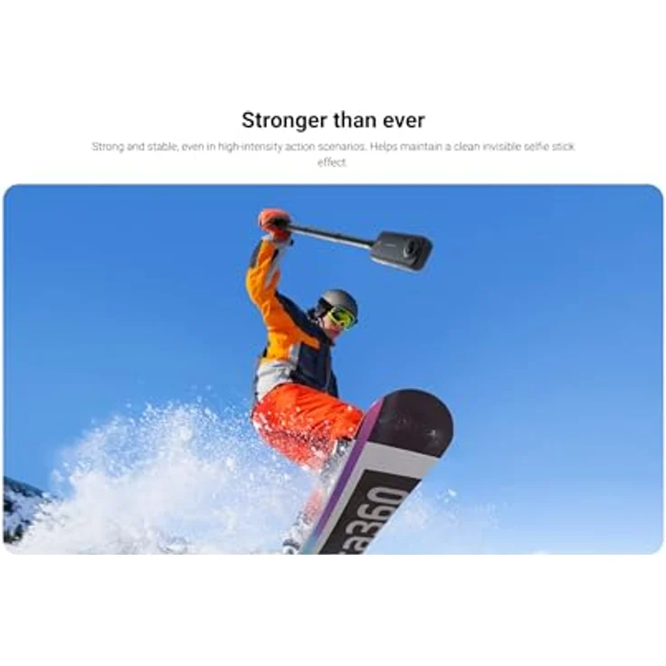Insta360 114 cm Langer unsichtbarer Selfie-Stick für ONE RS ONE X2 & X3 Kameras – Bild 4