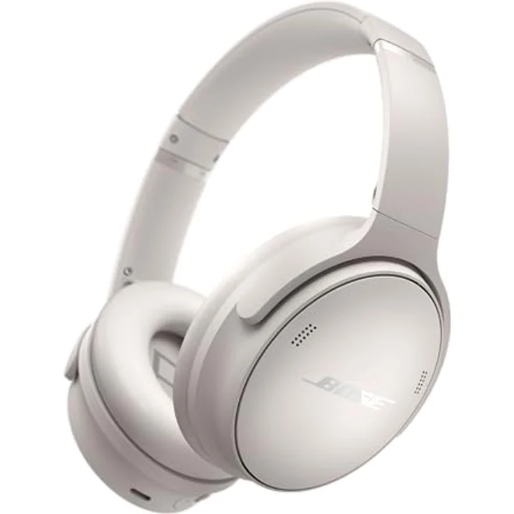 Bose QuietComfort Kabellose Kopfhörer mit Noise-Cancelling, Bluetooth Over-Ear-Kopfhörer, bis zu 24 Stunden Akkulaufzeit, Weiß – Bild 1