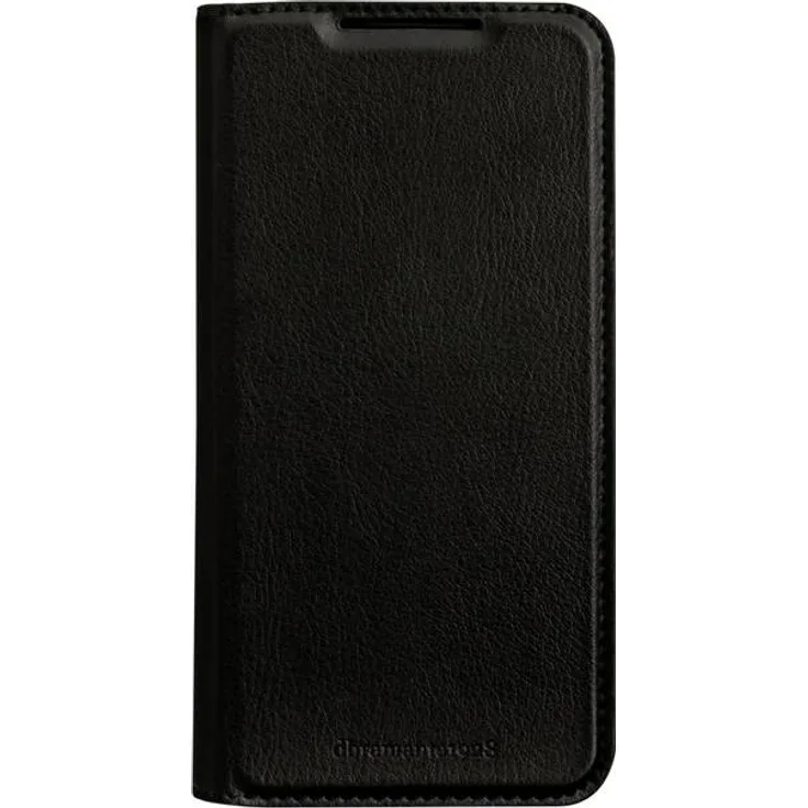 dbramante1928 Oslo Flip Cover für Samsung Galaxy A14, Klapphülle aus recyceltem Kunststoff, schwarz mit Geldbörse