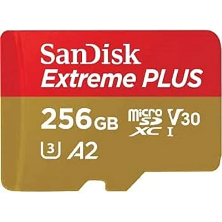 SANDISK - CARDS Extreme Plus MICROSDXC 256GB+SD Adapter 200MB/s 140MB/s A2 C10V