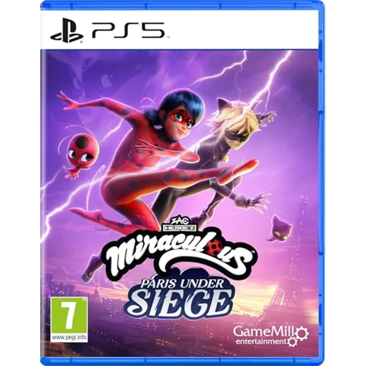 GameMill Entertainment Miraculous Paris Under Siege (PlayStation 5) - Neue Originalgeschichte, EPIC HEROES UNITE, MASTER ACROBATIC MARTIAL ARTS, POWER OF FRIENDSHIP, ICONIC VILLAINS.