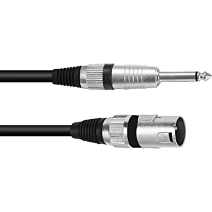 OMNITRONIC 3022519B Adapterkabel [1x XLR-Stecker 3 polig-1x Klinkenstecker 6.3mm (Mono)] 2.00m – Bild 1