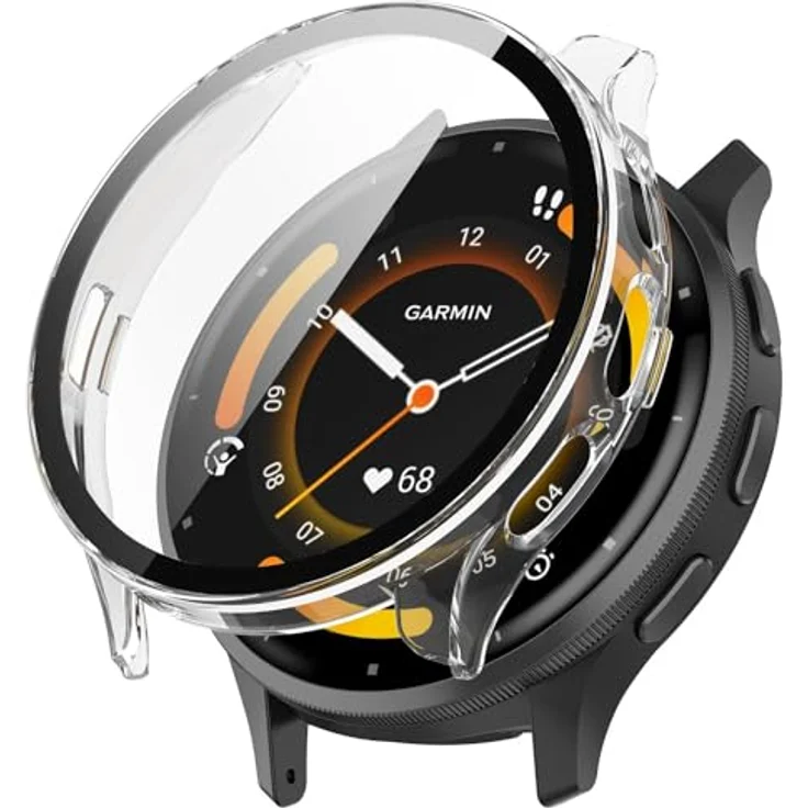 Wigento Garmin Venu 3 Uhren Case Cover, Shockproof Silikon Hülle mit Schutzglas und individuellem Design – Bild 1