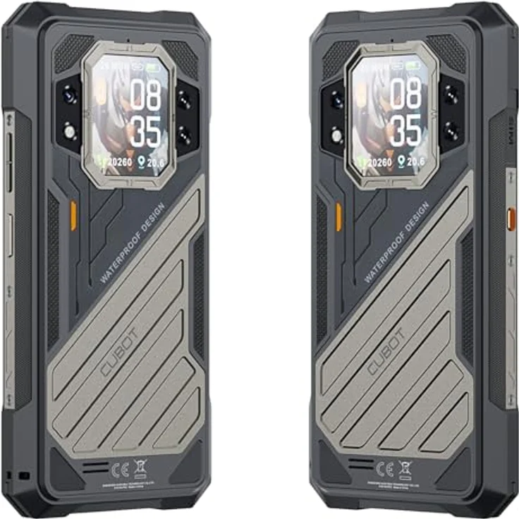 CUBOT Kingkong X - Smartphone mit 6,58" FHD+, 16GB RAM, 256GB ROM, 100 MP Triple-Kamera + 5 MP Makro, 10200mAh Akku, Android 14, MediaTek Dimensity 7050 Prozessor, Schwarz – Bild 4