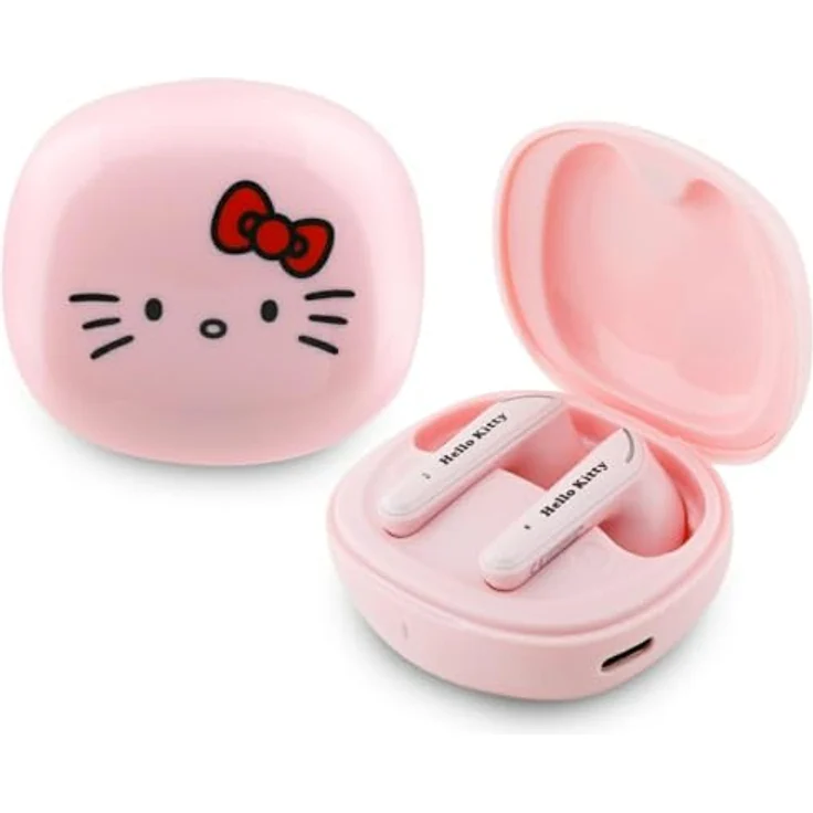Hello Kitty O TWS-Kopfhörer mit Glossy Finish, ergonomisches Design, Bluetooth, rosa – Bild 1