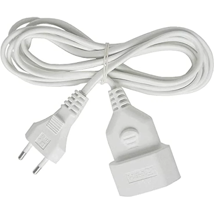 Brennenstuhl Kunstoff-Verlängerungskabel (Verlängerungskabel für den Innenbereich, 3m Kabel, mit Euro-Stecker und Kupplung) weiß – Bild 2