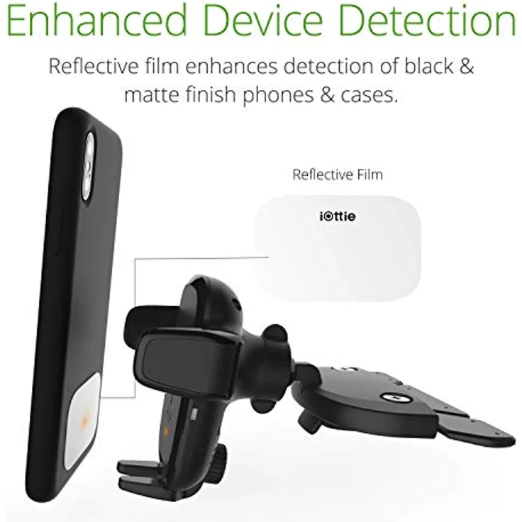 iOttie Auto Sense, Automatische kabellose Lade- und Lüftungsgitter/CD-Schlitz Halterung für Smartphones, Schwarz – Bild 5