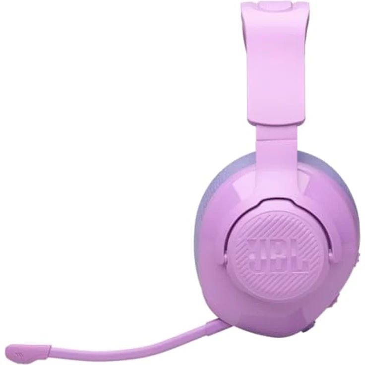 JBL Quantum 360 Kabellose Over-Ear Gaming-Kopfhörer, 2,4 GHz/Bluetooth Dual Wireless-Verbindung, 22-Stunden-Akku, abnehmbares Mikrofon, Lila – Bild 4
