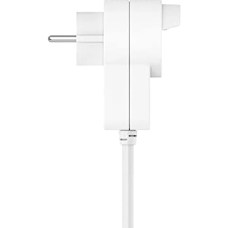 Hama Steckdosenleiste 3 fach mit integrierter Steckdose im Stecker (Mehrfachsteckdose mit Schalter, Schutzkontaktstecker für z.B. PC, TV, etc., Buchsen inkl. Berührungsschutz, 1,4 m) weiß – Bild 5