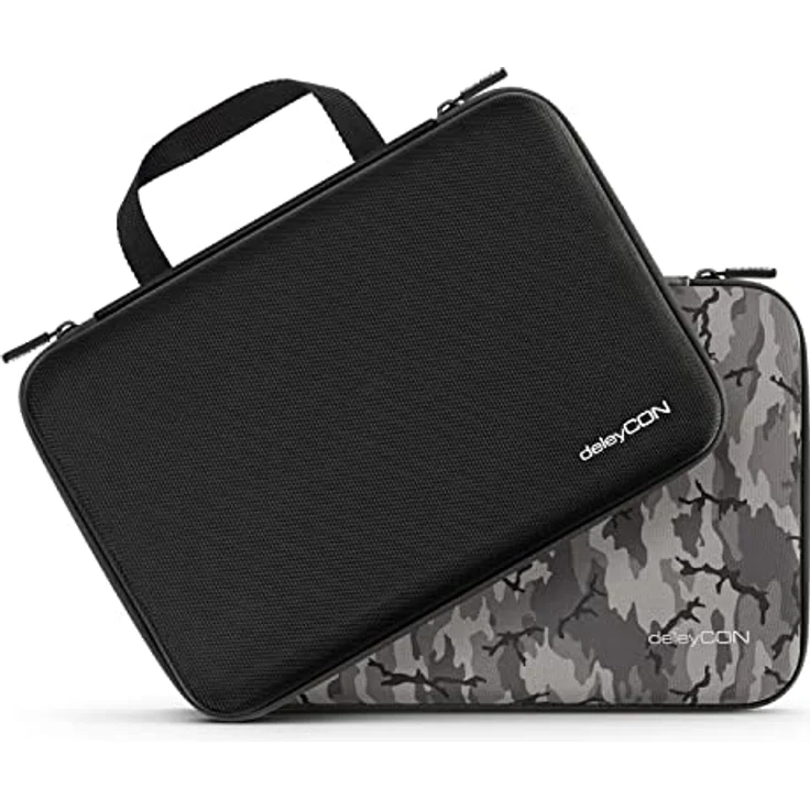 deleyCON Hardcase Tasche für GoPro Actionkamera, Robust und Strapazierfähig, Staub- und Spritzwasserschutz, XL Camouflage für GoPro Hero 13/12/11/10/9 – Bild 5