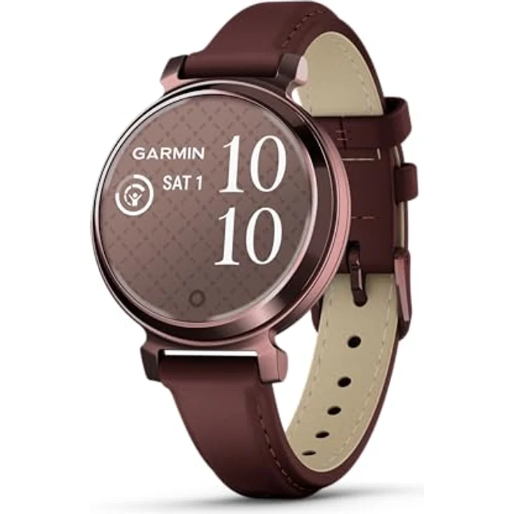 Garmin Lily 2, kleine und stilvolle Smartwatch, verstecktes Display, gemusterte Linse, bis zu 5 Tage Akkulaufzeit, Maulbeere – Bild 1