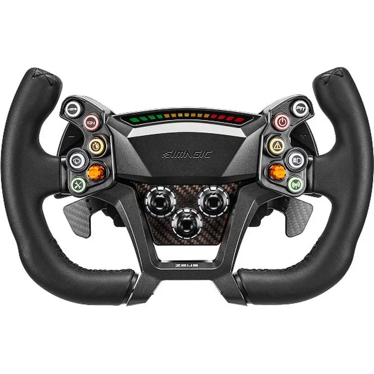 Simagic Zeus GT Lenkrad, Gaming-Lenkrad mit MagicDash 4, Live-Telemetrie und modularer Grip-Wechsel, CNC-Aluminium-Rückseite, ergonomisches GT-Design