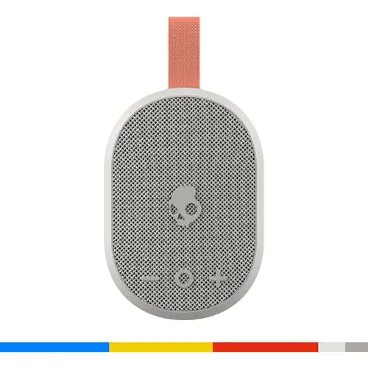 Skullcandy Ounce+ Wireless Bluetooth-Lautsprecher, Wasserdicht (IPX7), 16 Stunden Akkulaufzeit, True-Wireless-Stereo, Bone/Orange – Bild 3
