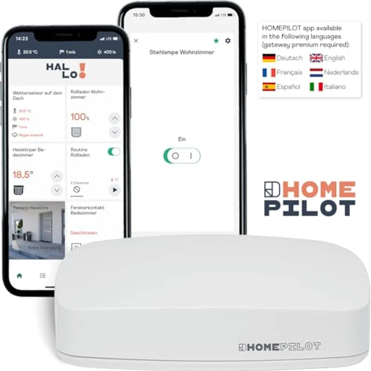 Rademacher Smart Plug, Homepilot Zwischenstecker, 1800 W, kompakt und smart steuerbar über App und Wandschalter – Bild 3