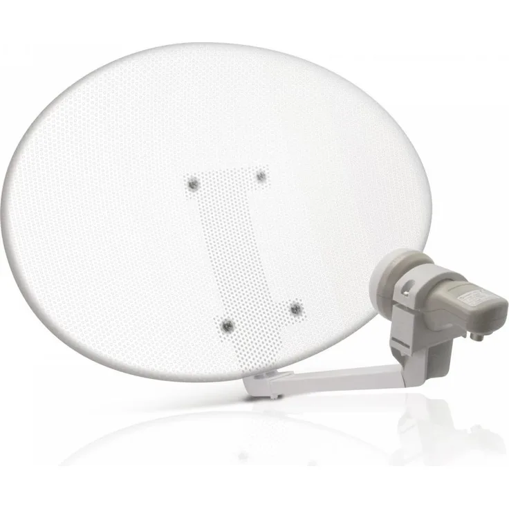 Metronic 498155, Satellitenantenne, 0,7 - 12,75 GHz, 34 dBi, Weiß, 520 mm x 400 mm