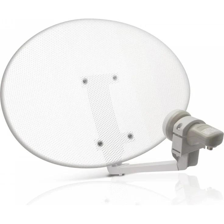 Metronic 498155, Satellitenantenne, 0,7 - 12,75 GHz, 34 dBi, Weiß, 520 mm x 400 mm