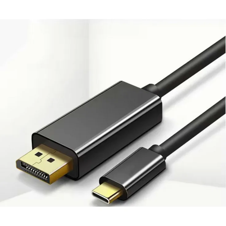 ENGELMANN USB-C auf DisplayPort Kabel, 150 cm, 4K UHD Unterstützung, schwarz