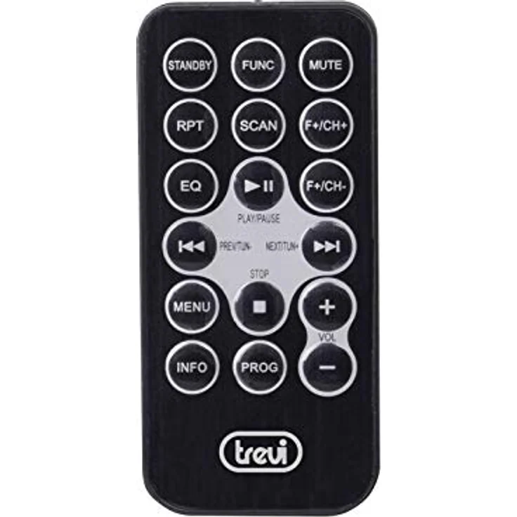 Trevi CMP 588 DAB Tragbares Stereo mit DAB/DAB+ und FM mit RDS, Dot Matrix Display mit hoher Ablesbarkeit, CD, MP3, USB, AUX-IN, Bluetooth, Kopfhörerbuchse - Schwarz – Bild 4