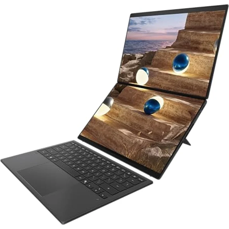 ASUS Zenbook Duo 14 UX8407AA, 14" 2,8K WQXGA+ 144Hz OLED Touch Display, Intel Core Ultra 9, 32GB RAM, 1TB SSD, Intel Graphics, Win11 Home, Moher Gray – Bild 3
