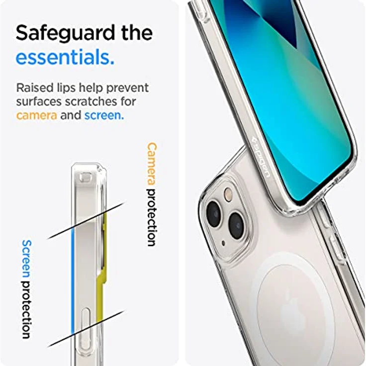 Spigen Ultra Hybrid MagSafe iPhone 13 White – Bild 6